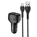 Hoco Z36 Leader Dual USB Car Charger Wit