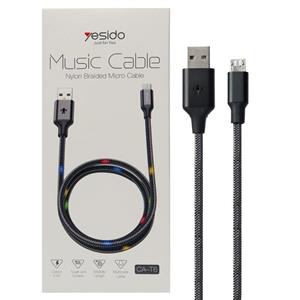 کابل میکرو یو اس بی Yesido CA-T6 2.4A 1.2m