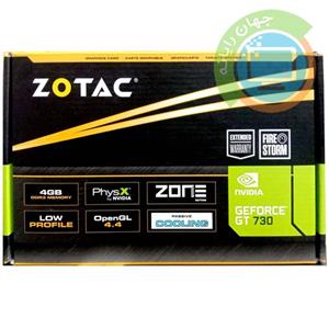 کارت گرافیک ZOTAC GT730 4GB 64Bit DDR3