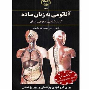 کتاب آناتومی به زبان ساده - اثر محمدرضا نیکروش - نشر جهاد دانشگاهی مشهد