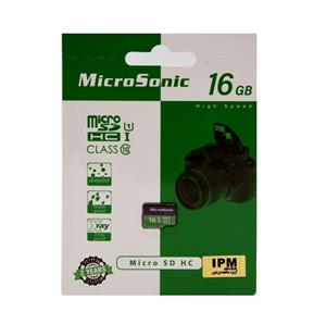 کارت حافظه microSDHC میکروسونیک مدل U1 ظرفیت 16 گیگابایت
