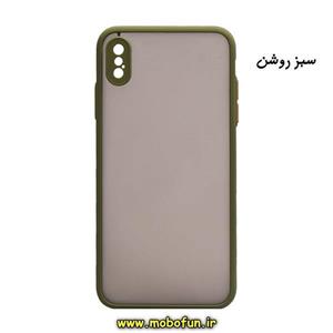 قاب گوشی Iphone Xs Max طرح پشت مات محافظ لنز دار کد 16