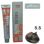 رنگ موی قهوه ای طلایی روشن ایندوری کد 5.5