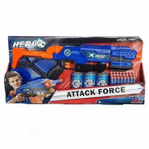 تفنگ اسباب بازی آبی مدل x hero BT8057