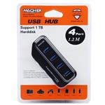 هاب Macher MR-138 4-Port USB 2.0 کلید دار