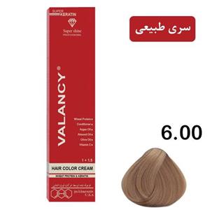 رنگ مو والانسی سری طبیعی شماره 6.00 حجم 100 میلی لیتر رنگ بلوند تیره قوی 