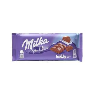 شکلات سفید مدل حبابی ۹۵ گرمی میلکا Milka Bubbly 