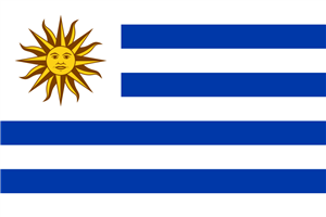 اروگوئه-پرچم اهتزاز ساتن 150*90 