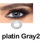لنز رنگی چشم  خاکستری خیلی  روشن لاکی لوک مدل Platin Gray 2
