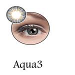 لنز رنگی چشم آبی عسلی لاکی لوک مدل ۳ aqua