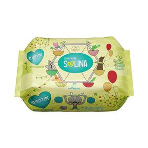 دستمال مرطوب کودک سون کوئین مدل سولینا بسته 27 عددی Seven Queen Baby Wipes Solina 27Units 