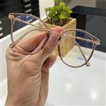 عینک آفتابی بلوکات قهوه ای روشن UV 420 مدل دایره ای