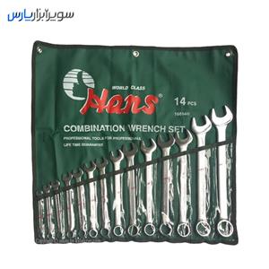ست آچار یکسر تخت یکسر رینگی 14 عددی هنس مدل 16614M