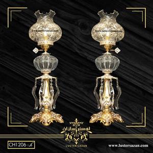 چراغ سیلکا بزرگ طلاکرم لوسترسازان