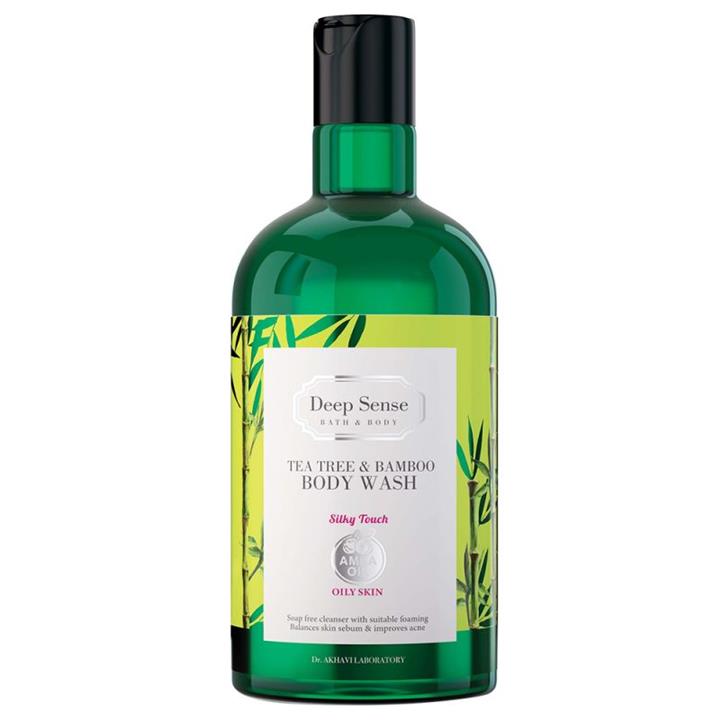 شامپو بدن بامبو و درخت چای دیپ سنس مناسب پوست چرب حجم  400 میل