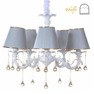لوستر فلزی یاس – ۵ شاخه RGS زه طلایی