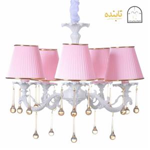 لوستر فلزی یاس – ۵ شاخه RPS زه طلایی