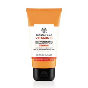 ضد آفتاب ویتامین سی بادی شاپ SPF 30 The Body Shop Vitamin C Glow Protect Lotion SPF30