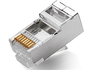 سوکت شبکه Cat6 Rj45 فلزی Sftp ضد نویز