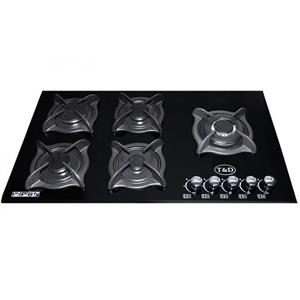 اجاق گاز صفحه‌ ای شیشه ای تی اند دی مدل TD145 T And D TD145 Glass Gas Hob