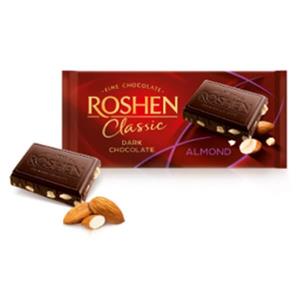 تابلت شکلات تلخ کلاسیک بادام روشن(ROSHEN) ۹۰ گرمی