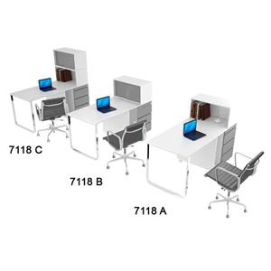 میز کارمندی دکورانو مدل راسا کد 7118A