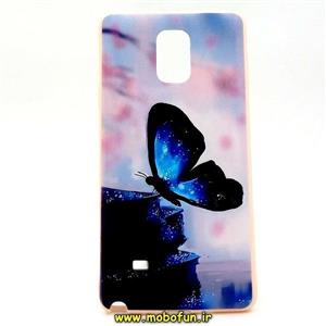 قاب گوشی Galaxy Note 4 سامسونگ طرح ژله ای فانتزی پروانه کد 1