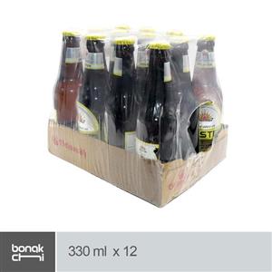 نوشیدنی لیمویی شیشه ای دلستر - 330 میلی لیتر 12 عددی