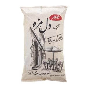 چیپس دل مزه با طعم فلفل سیاه مزمز - 190 گرم