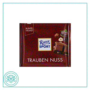 شکلات ریتر اسپرت فندق و کرنبری 100 گرمی Ritter sport 