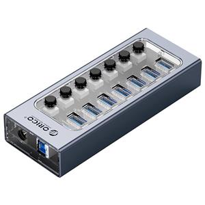 هاب 7پورت USB3.0 کلیددار ORICO AT2U3-7AB 