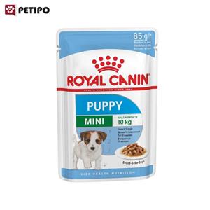 غذای پوچ توله سگ نژاد کوچک مینی پاپی رویال کنین (Royal Canin Dog Mini Puppy Pouch) وزن 85گرم 