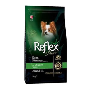 غذای خشک سگ نژاد کوچک رفلکس پلاس طعم مرغ (Reflex Plus Adult Dog Mini Small) وزن 3 کیلوگرم