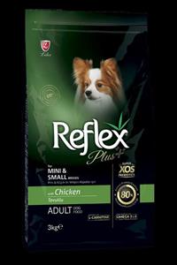 غذای خشک سگ نژاد کوچک رفلکس پلاس طعم مرغ (Reflex Plus Adult Dog Mini Small) وزن 3 کیلوگرم