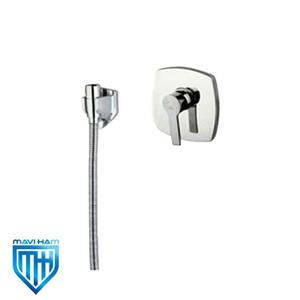 شیر توالت توکار ویوات فلت کروم راسان