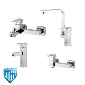 ست شیرآلات تپس مدل فلت کروم