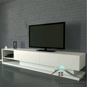 میز TV ساده سفید رنگ