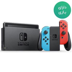 کنسول بازی Nintendo Switch – قرمز آبی به همراه بازی