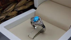 انگشتر زنانه فیروزه نیشابوری کد 156