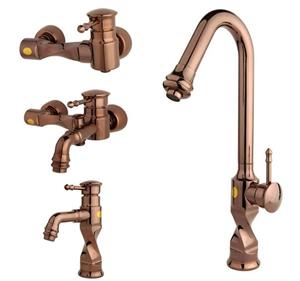 ست 4تیکه شیرالات مرجان خزر مدل امپراطور رزگلد