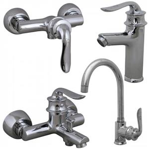 ست 4 تیکه شیرالات کرومات مدل ریما کروم