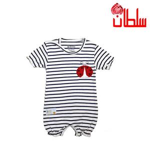 رامپرز نوزاد طرح کفشدوزک برند Babyone سفید کد17