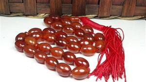 تسبیح 33 دانه عقیق قرمز کد 297