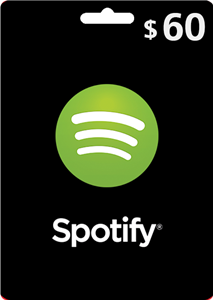 گیفت کارت اسپاتیفای 60 دلاری ریجن امریکا Spotify Dollars Gift Card USA 