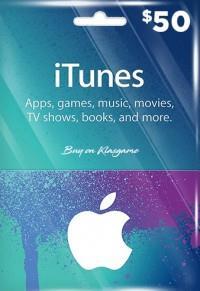 گیفت کارت Apple iTunes 50 دلاری ریجن آمریکا