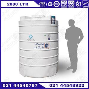 مخزن پلاستیکی ۲۰۰۰ لیتری تک لایه عمودی