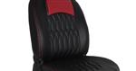 روکش صندلی جلوه چرم طرح پورشه مشکی دیسک قرمز -206