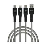Bavin CB-194 1.0M USB Type-C to USB Type-C/Lightning/Micro USB Cable