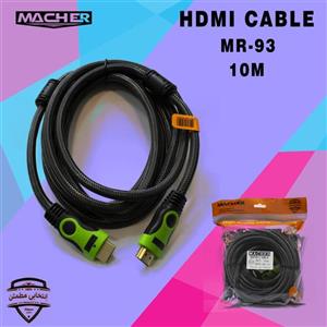 کابل HDMI 2.0 4K کنفی MACHER مدل MR 93 طول 10 متر 