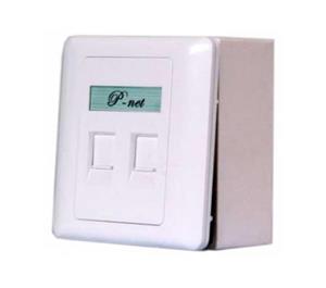 پریز شبکه روکار دو پورت پی نت